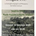 GIOVEDI 16 GENNAIO, PRESENTAZIONE LIBRO DI PAOLO POZZATO E PAOLO VOLPATO ORE 20,30 PRESSO SALA DEL BUON GOVERNO DEL DOGLIONE A MAROSTICA